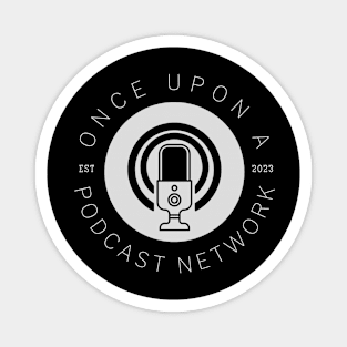 Once Upon a Podcast Network (White Text) Magnet